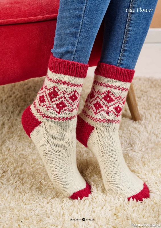 Вязаные проекты спицами в журнале «The Knitter №220 2025»