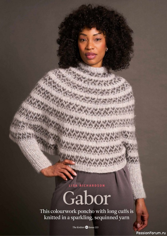 Вязаные проекты спицами в журнале &laquo;The Knitter №223 2025&raquo;