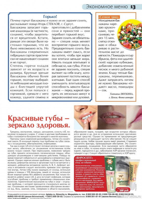 Коллекция кулинарных рецептов в журнале «Сваты на кухне №9 2025»