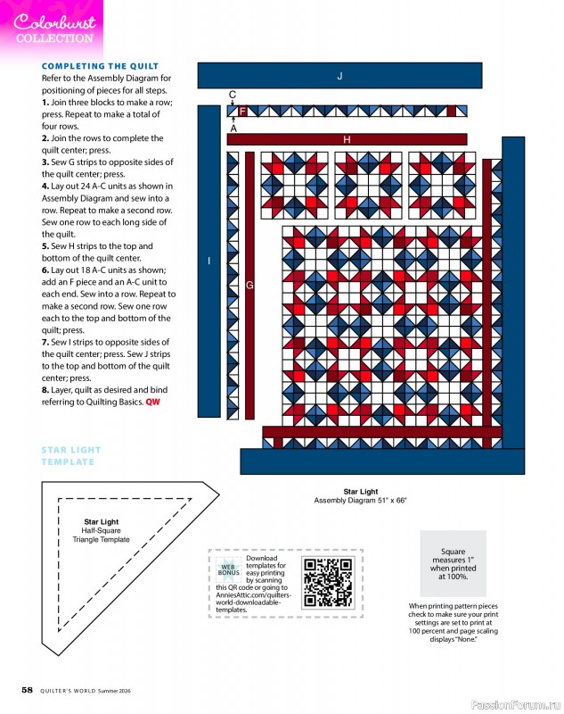 Коллекция проектов для рукодельниц в журнале &laquo;Quilter's World - Summer 2026&raquo;
