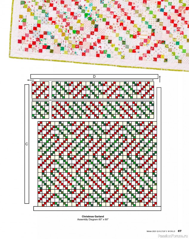 Коллекция проектов для рукодельниц в журнале «Quilter's World - Winter 2025»