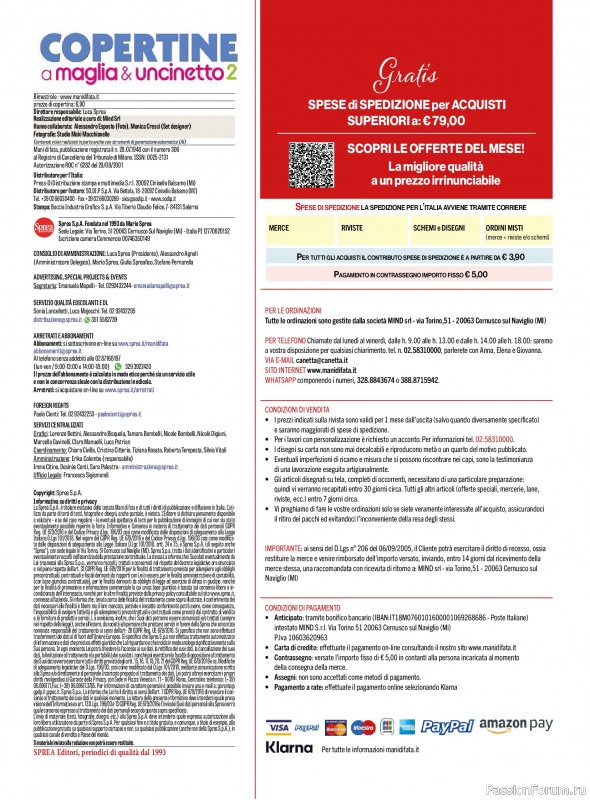 Коллекция проектов в журнале «Mani di Fata Bebè №2 Agosto-Settembre 2026 »