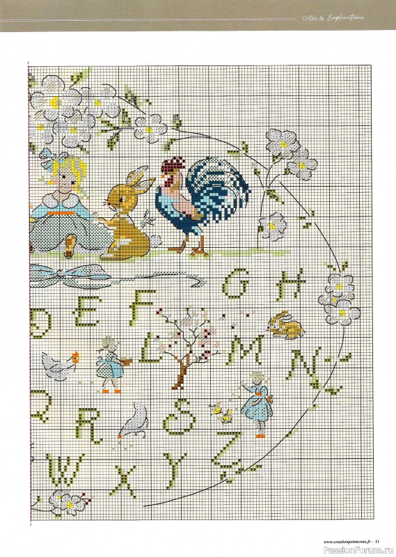 Коллекция вышивки в журнале «Creation Point de Croix №111 2025»
