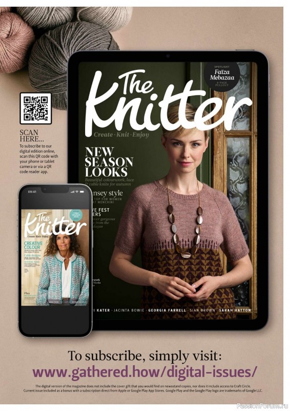 Вязаные модели спицами в журнале «The Knitter №181 2022»