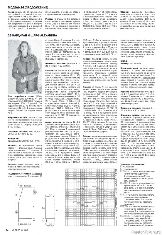 Вязаные модели в журнале «Verena №3 2025»