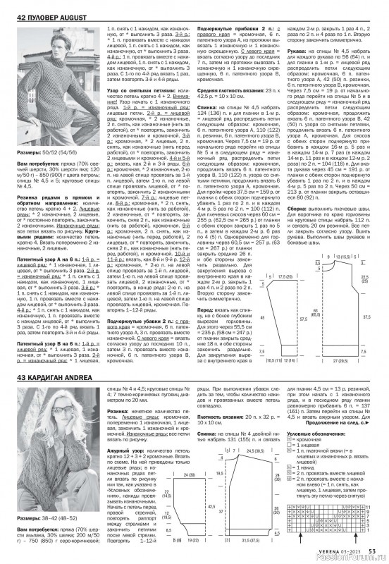 Вязаные модели в журнале «Verena №3 2025»