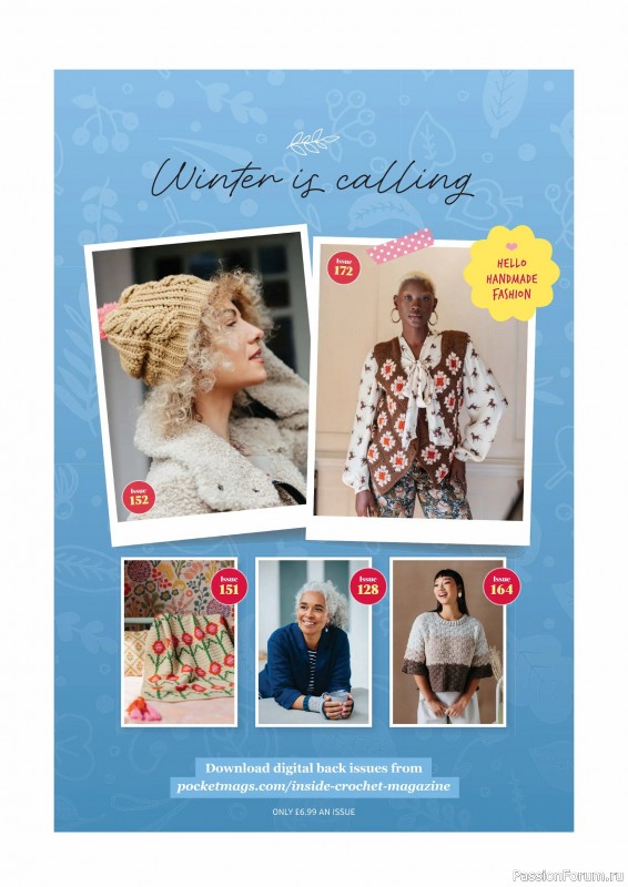 Вязаные проекты крючком в журнале &laquo;Inside Crochet №185 2025&raquo;