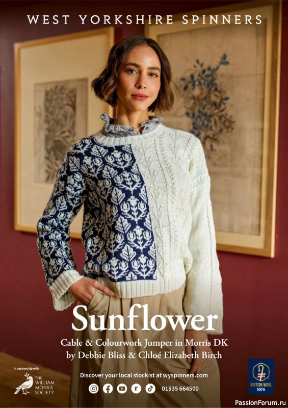 Вязаные проекты спицами в журнале &laquo;The Knitter №223 2025&raquo;