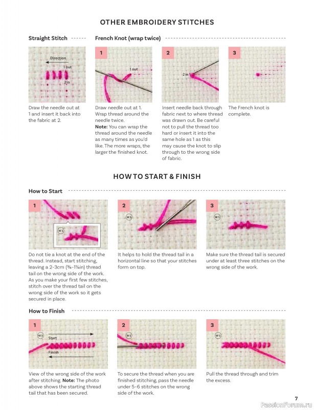 Вязаные проекты в книге &laquo;200 Japanese Cross Stitch Designs&raquo;.