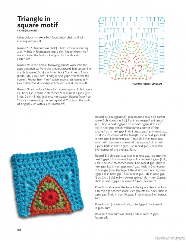 Вязаные проекты в книге «Block-by-Block Blankets and Afghans».