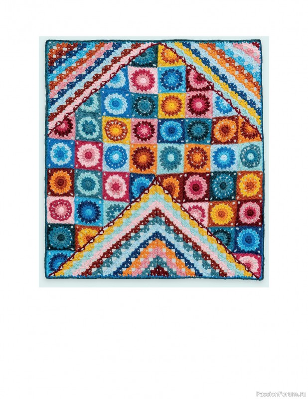 Вязаные проекты в книге «Crochet Modular Blankets». Продолжение