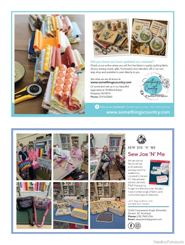 Коллекция проектов для рукодельниц в журнале «Quilters Companion №136 2025»