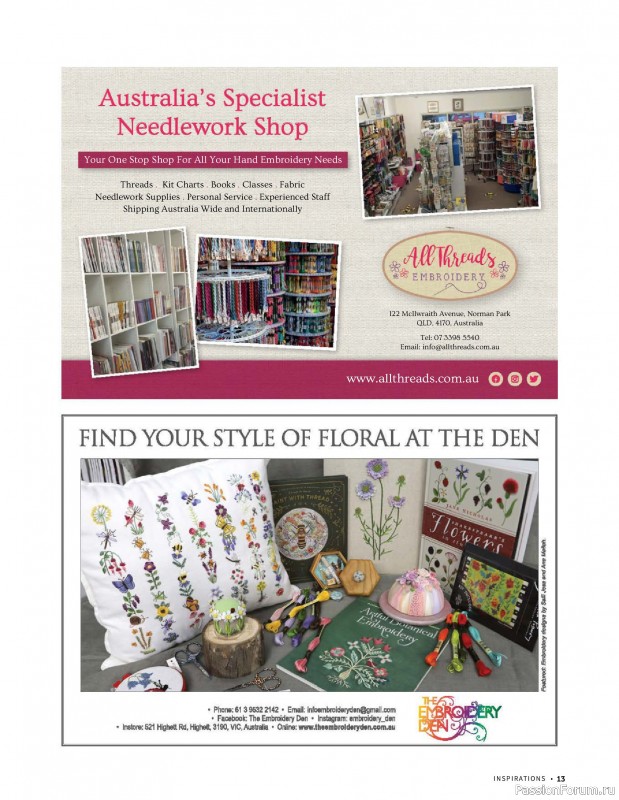 Коллекция вышивки в журнале &laquo;Inspirations №130 2026&raquo;