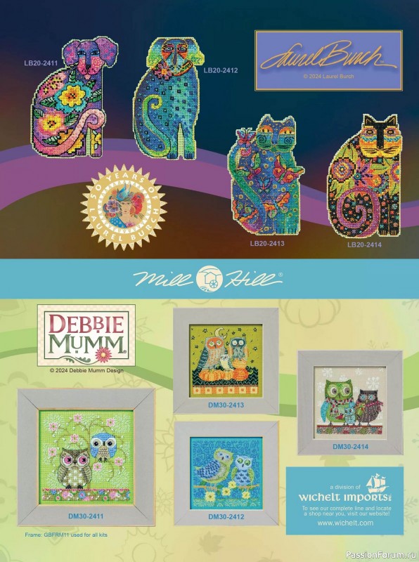 Коллекция вышивки в журнале «Just CrossStitch - Summer 2024»