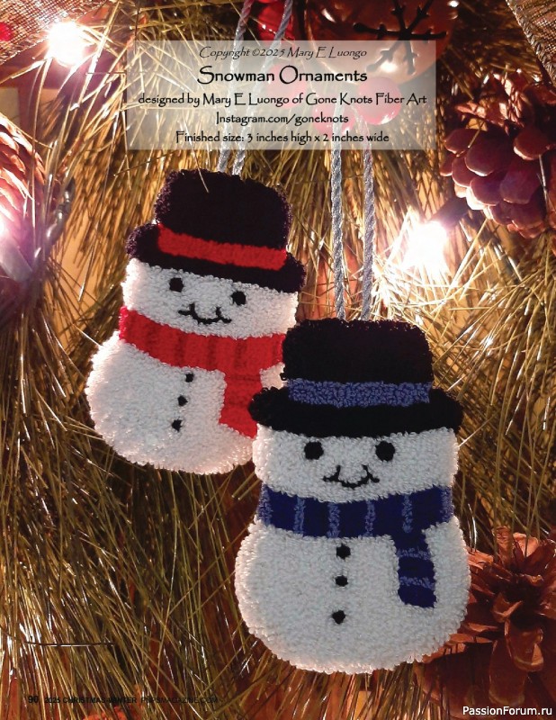 Коллекция вышивки в журнале «Punch Needle & Primitive Stitcher - Winter 2025»