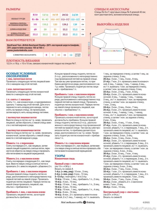 Вязаные модели в журнале «Knitting. Вязание №6 2025»