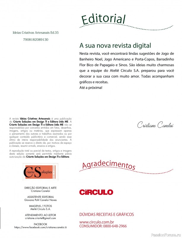 Вязаные проекты крючком в журнале «Ideias Criativas Artesanais Ed.35 2026»