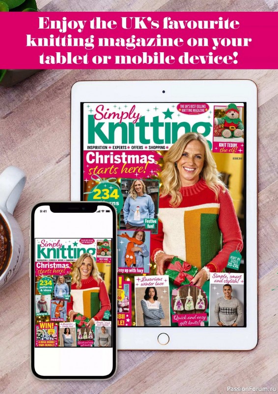 Вязаные проекты крючком в журнале «Simply Knitting №269 2025»