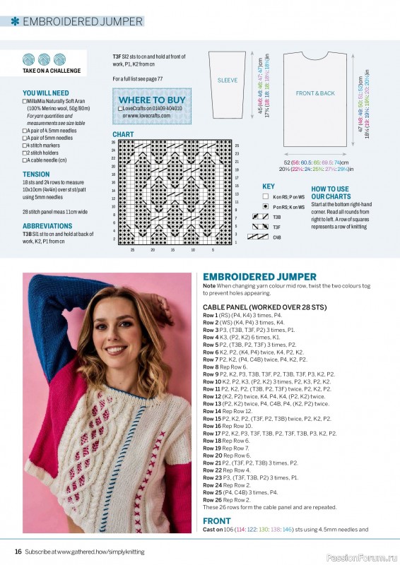 Вязаные проекты в журнале «Simply Knitting №280 2026»