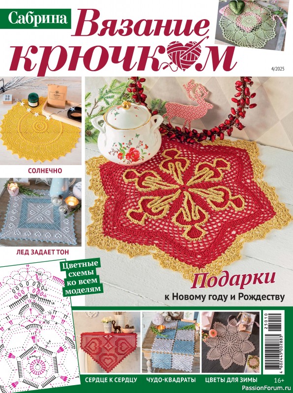 Вязаные модели в журнале &laquo;Сабрина. Вязание крючком №4 2025&raquo;