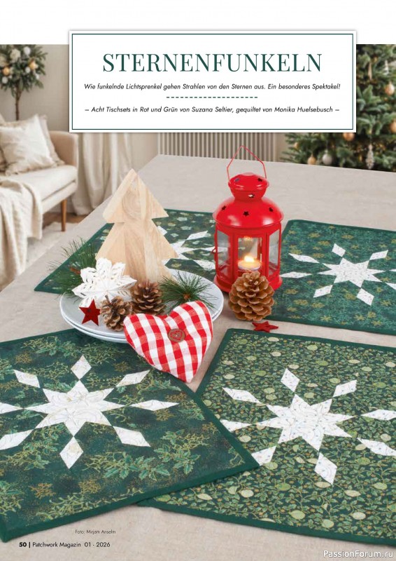 Коллекция проектов для рукодельниц в журнале «Patchwork das Magazin №1 2026»