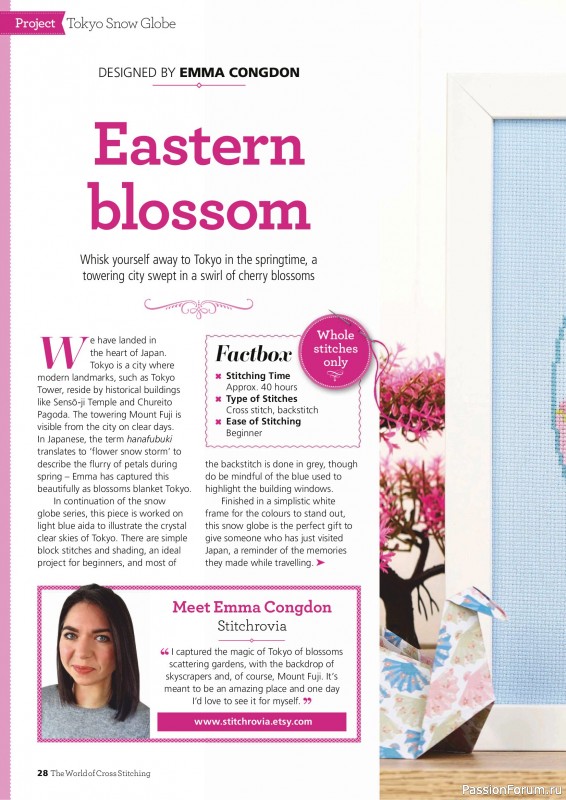 Коллекция вышивки в журнале &laquo;The World of Cross Stitching №368 2025&raquo;