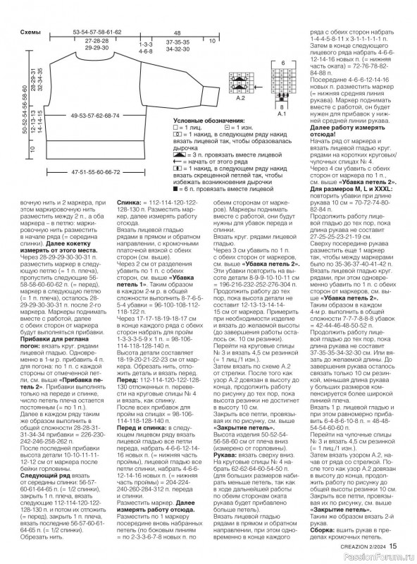 Вязаные модели в журнале «Creazion №2 2024»