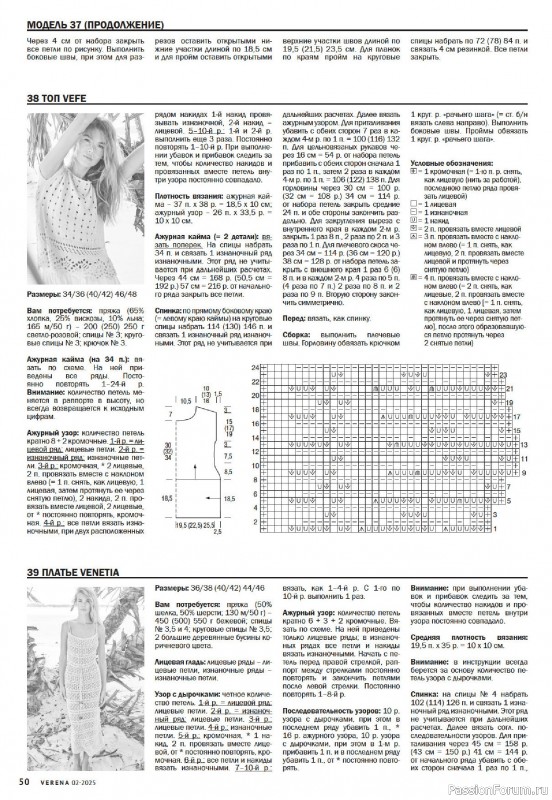 Вязаные модели в журнале «Verena №2 2025»