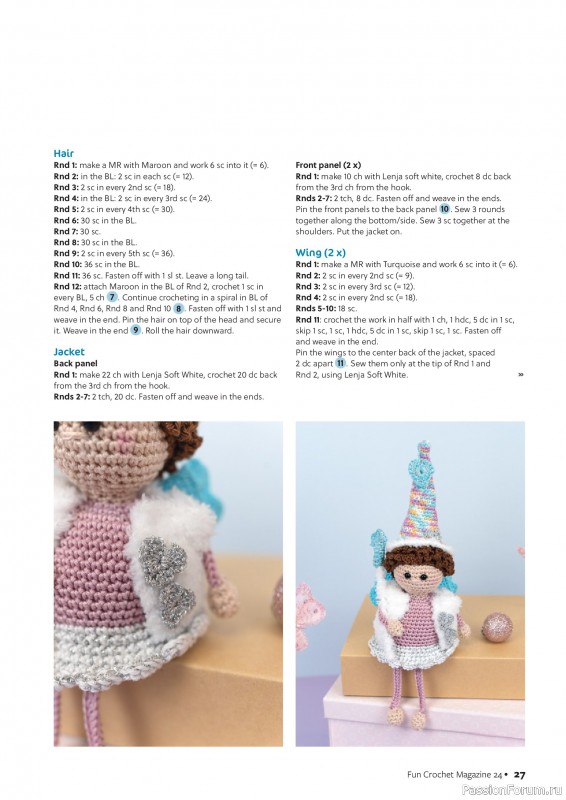 Вязаные проекты крючком в журнале «Fun Crochet Magazine №24 2025»