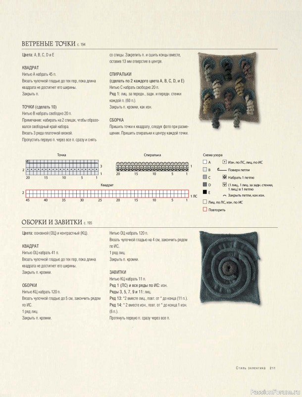 Вязаные проекты в книге &laquo;Модульное вязание на спицах&raquo;. Продолжение