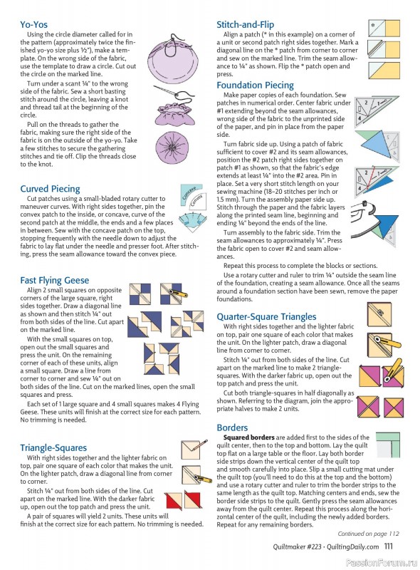 Коллекция проектов для рукодельниц в журнале «Quiltmaker - Winter 2026»