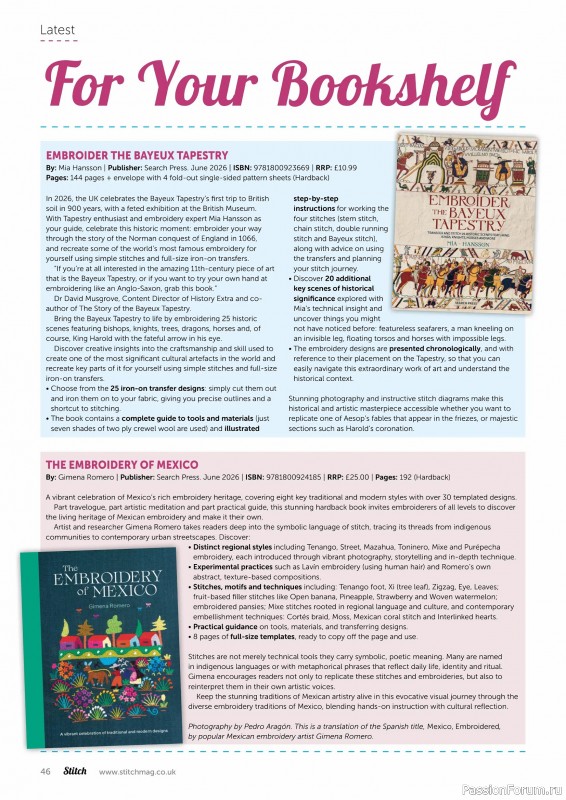 Коллекция проектов для рукодельниц в журнале «Stitch Magazine №160 2026»