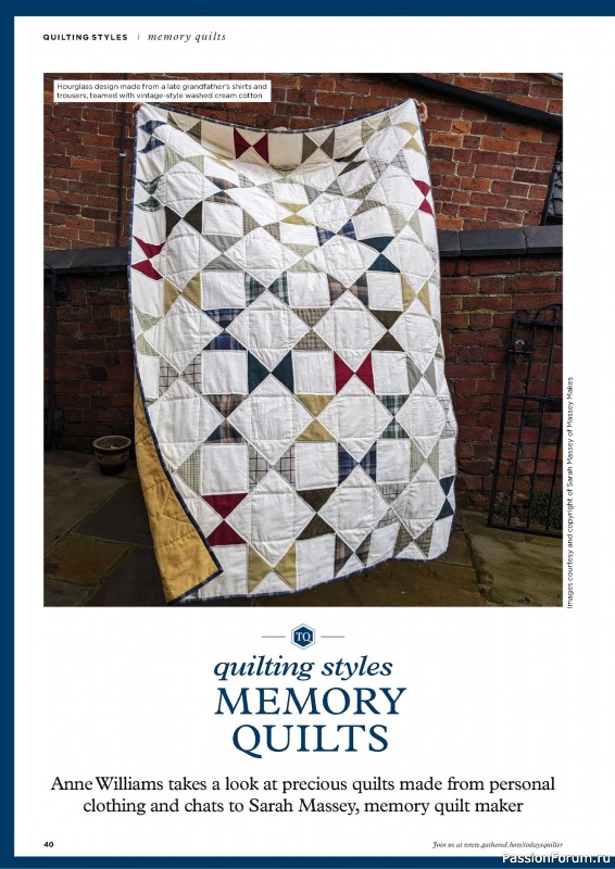 Коллекция проектов для рукодельниц в журнале «Todays Quilter №122 2024»