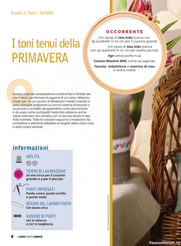 Коллекция вышивки крестиком в журнале «I Love Punto Croce №16 2022»
