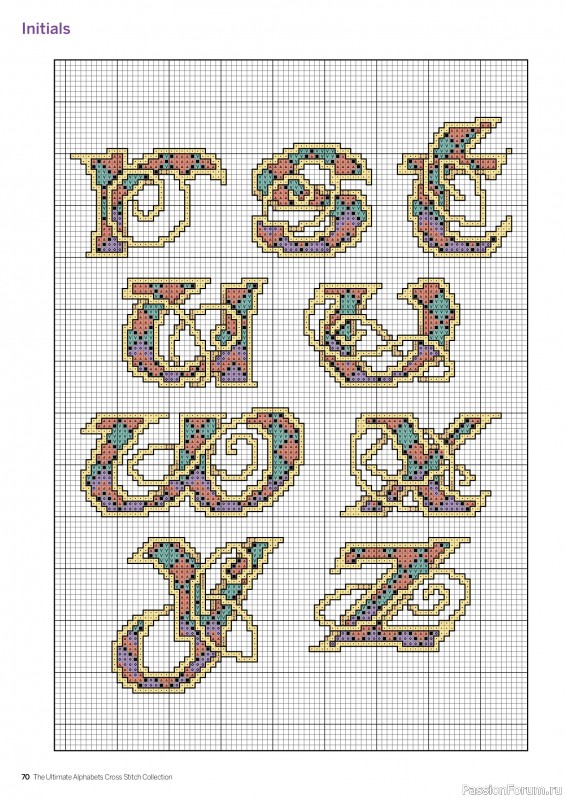 Коллекция вышивки в журнале «Cross Stitch Collection - The Ultimate Alphabets 2026»