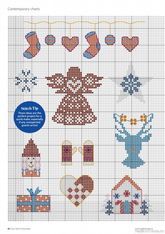 Коллекция вышивки в журнале «Cross Stitch Favourites - Christmas 2025»