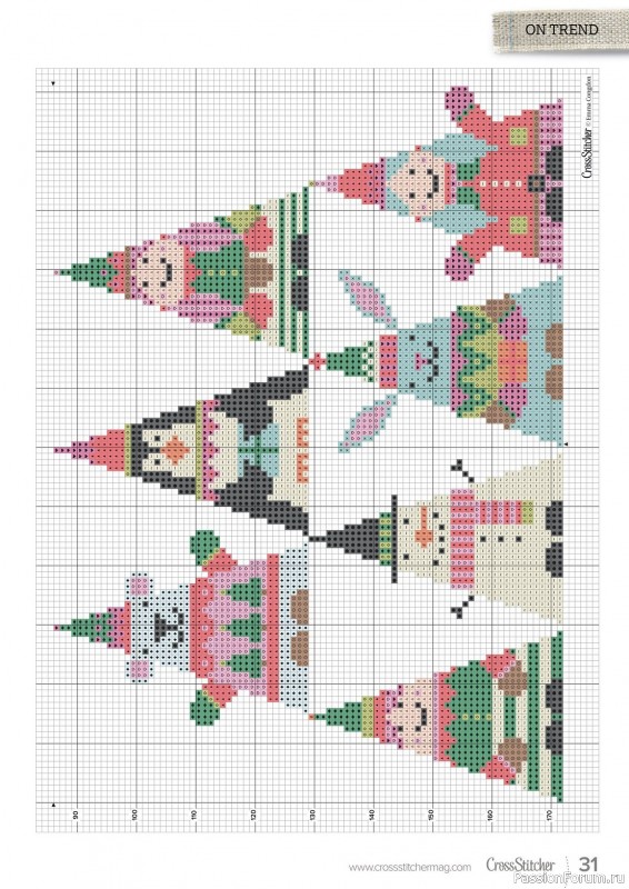 Коллекция вышивки в журнале «CrossStitcher №403 2023»