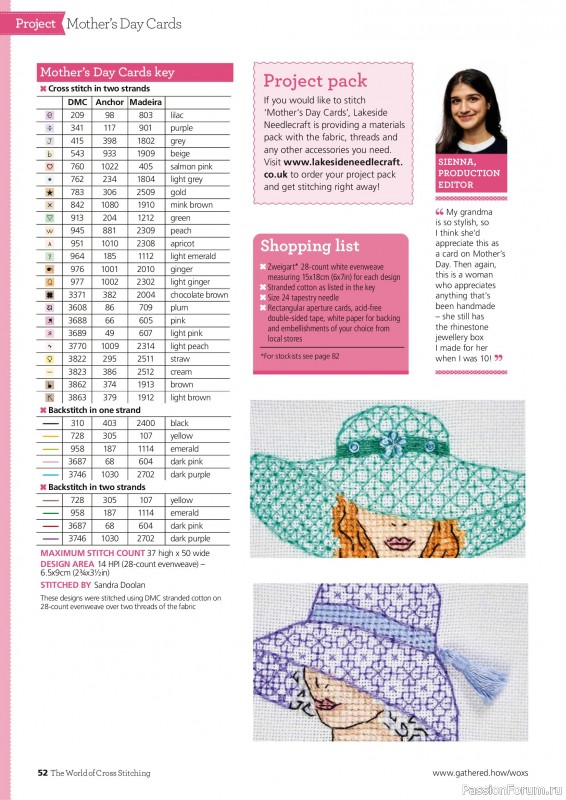 Коллекция вышивки в журнале &laquo;The World of Cross Stitching №369 2026&raquo;