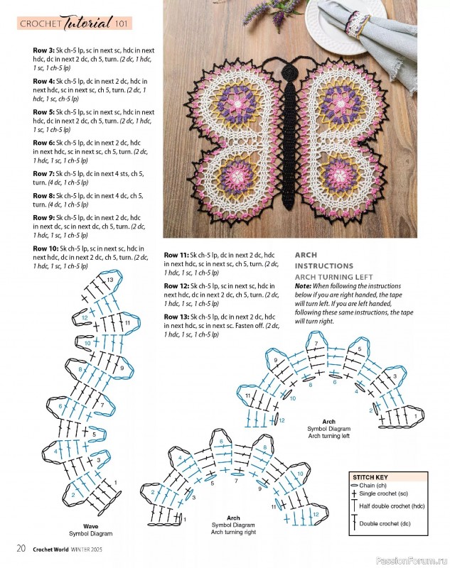 Вязаные проекты крючком в журнале «Crochet World - Winter 2025»