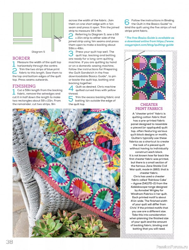 Коллекция проектов для рукодельниц в журнале «Quilters Companion №136 2025»