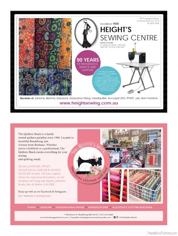 Коллекция проектов для рукодельниц в журнале «Quilters Companion №136 2025»