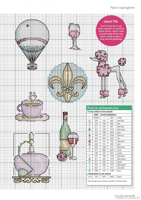 Коллекция вышивки в журнале «Cross Stitch Favourites - Spring 2023»