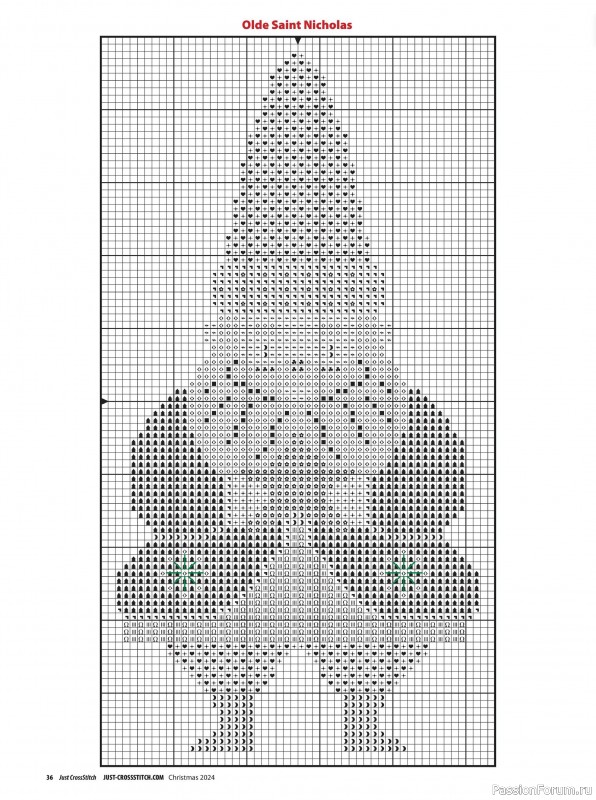 Коллекция вышивки в журнале «Just Cross Stitch - Christmas 2024»