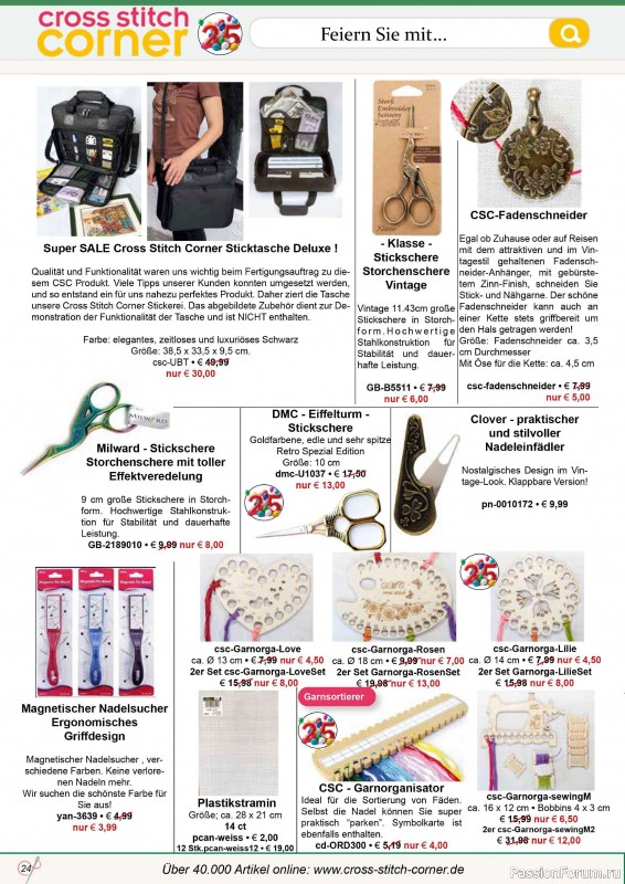 Коллекция вышивки в журнале «Kreuzstich Motive №30 2024»