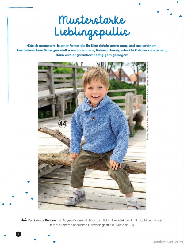 Вязаные модели для детей в журнале «Kinder Maschenmode №4 2025»