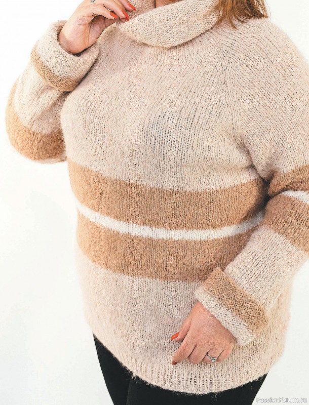 Вязаные проекты в книге «Красивая одежда Plus Size на спицах».