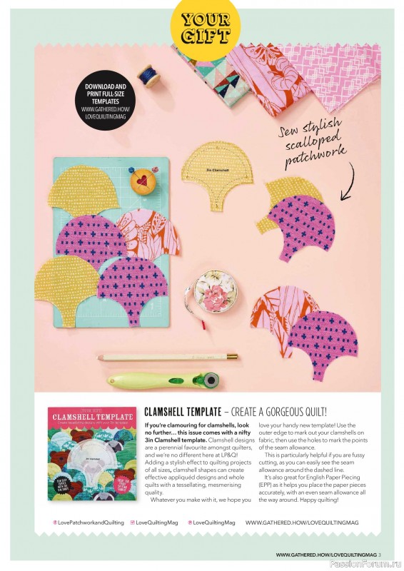 Коллекция проектов для рукодельниц в журнале &laquo;Love Patchwork & Quilting №163 2026&raquo;
