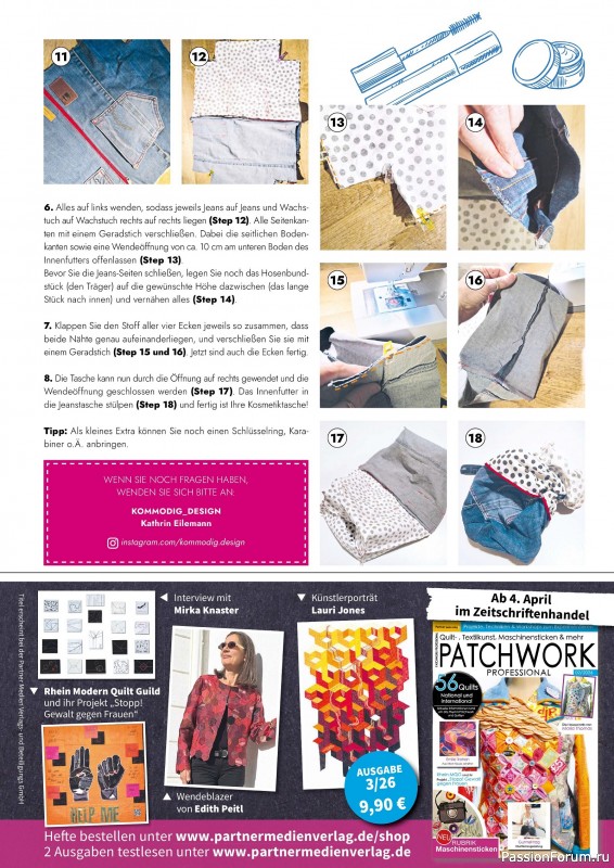 Коллекция проектов для рукодельниц в журнале &laquo;Patchwork & Nahen №3 2026&raquo;