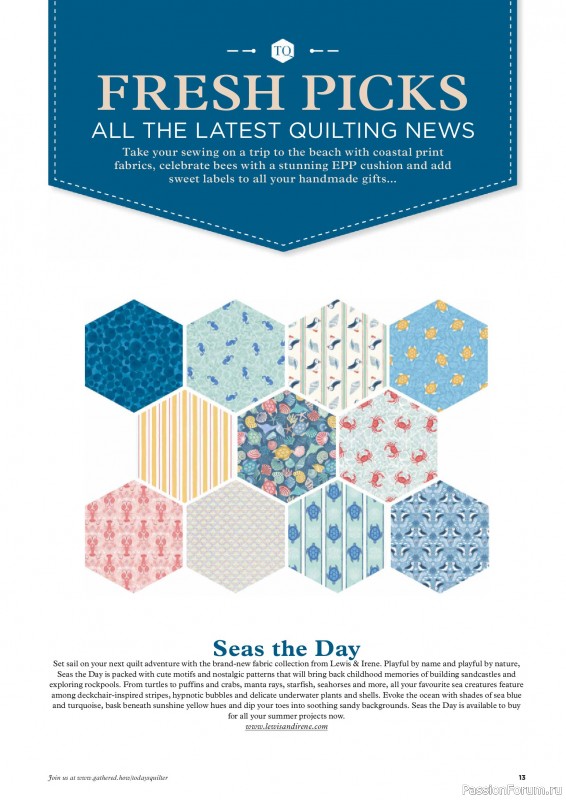 Коллекция проектов для рукодельниц в журнале «Todays Quilter №142 2026»