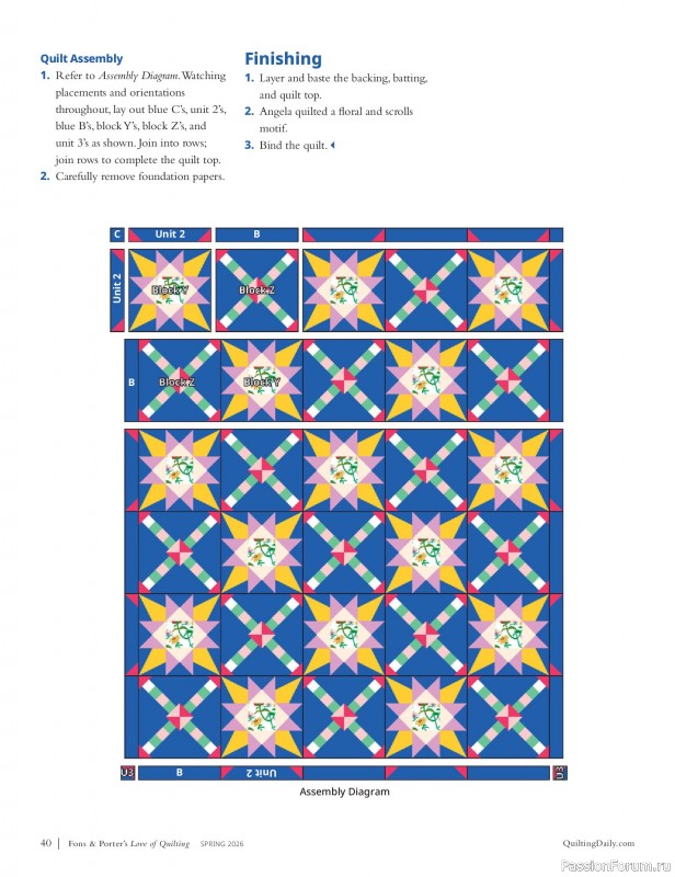 Коллекция проектов в журнале &laquo;Fons & Porter's Love of Quilting - Spring 2026&raquo;